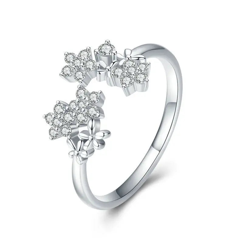 WOSTU 925 Sterling Silver European Simple CZ Ear Buckles Heart Hoop Earrings for Women Wedding Gift Minimalism Jewelry E737