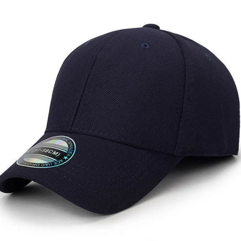 High Quality Baseball Cap Man Fitted Closed Full Cap Mesh Cap Outdoor Breathable Sports Cotton Sun Male TruckerHat Gorras Hombre