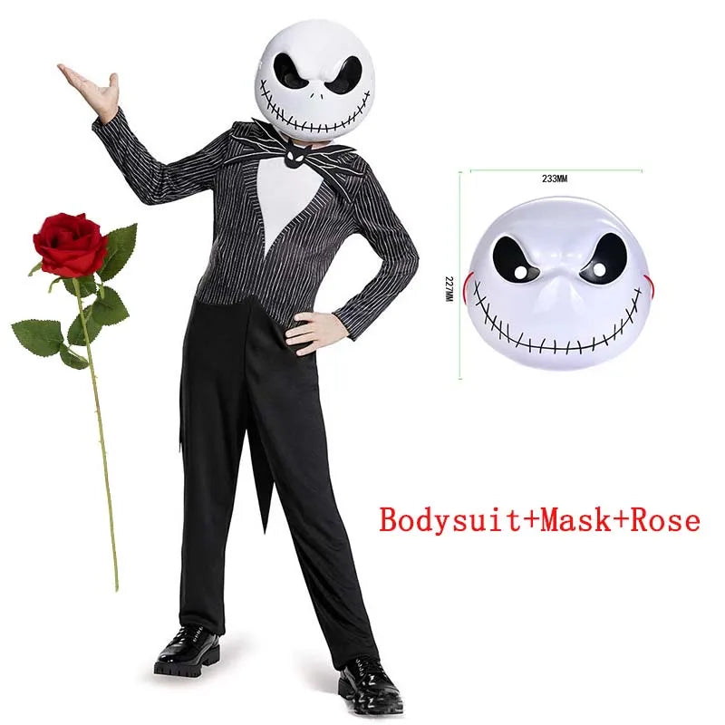 Kids' Halloween Gothic Vampire & Day of The Dead Cosplay Costumes for Boys Top + Pants + Cloak Set Scary Fantasy Outfits