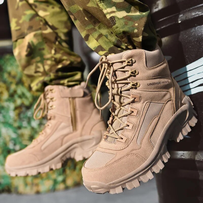 Men Tactical Boots Army Boots Mens Military Desert Waterproof  Ankle
