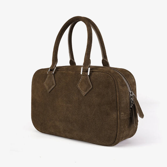 Bags Women Retro Designer Handbags Frosted Cowhide Leather Shoulder