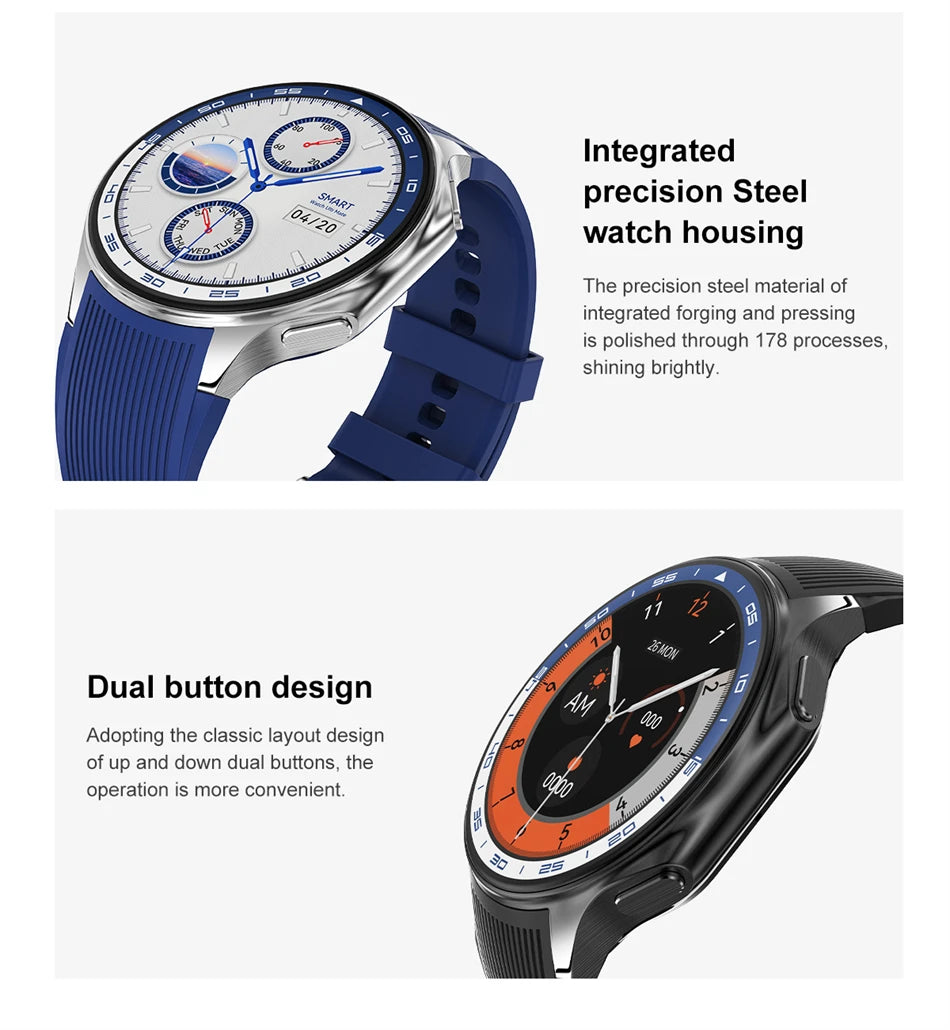 2025 New For OPPO Watch X Smart Watch 4GB Large Memory Music Video Player TWS Headphones AMOLED HD Business High-end Smartwatch