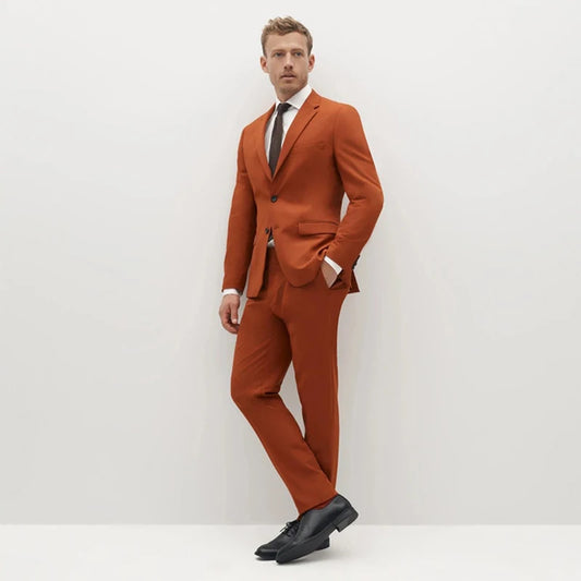 Tuxedo for Mens: Men's 2 Pieces Jacket & Pants Tuxedo Party Prom Business Casual