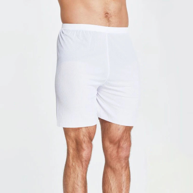 Plus Size Ice Silk Cool Summer Men Sleepwear Shorts Sexy Underwear Nightwear Comfortable Loose Sports Man Sleep Bottoms Homewear