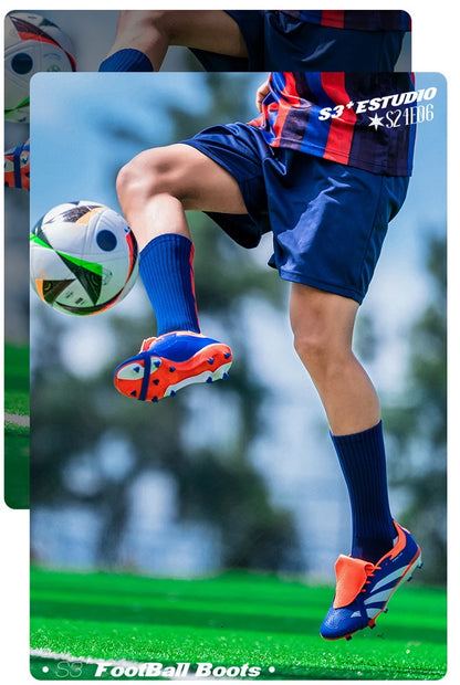 Men Soccer Shoes Cleats Professional Quality Non-Slip Kids Football Boots