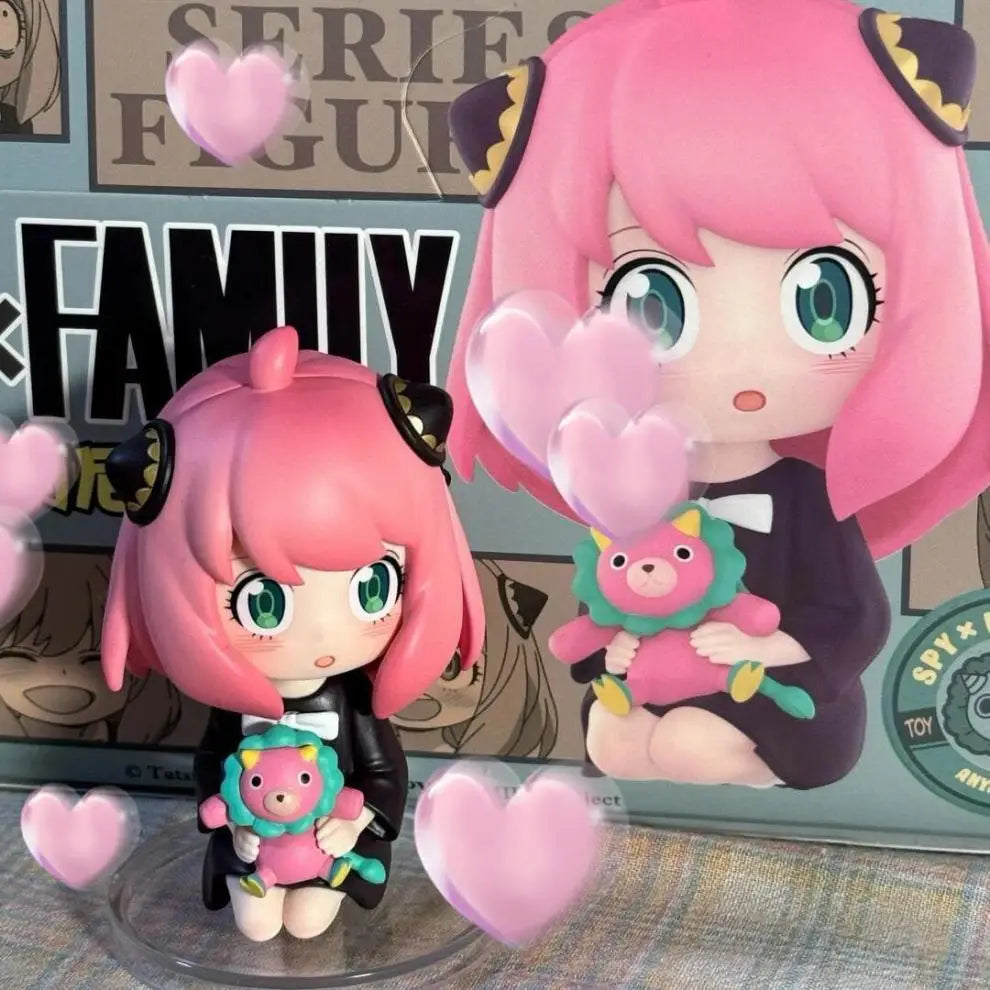 SPY×FAMILY Anya Forger Blind Box, Anime Figure Set, Cute Kawaii Collectible Toy, Desk Decor & Birthday Gift for Fans