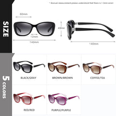 Diamond Gradient lens Sunglasses Women Polarized Glasses