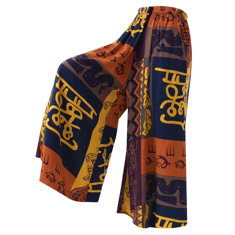 Women's Wide Leg Boho Harem Pants Gypsy Hippie  Palazzo Pants