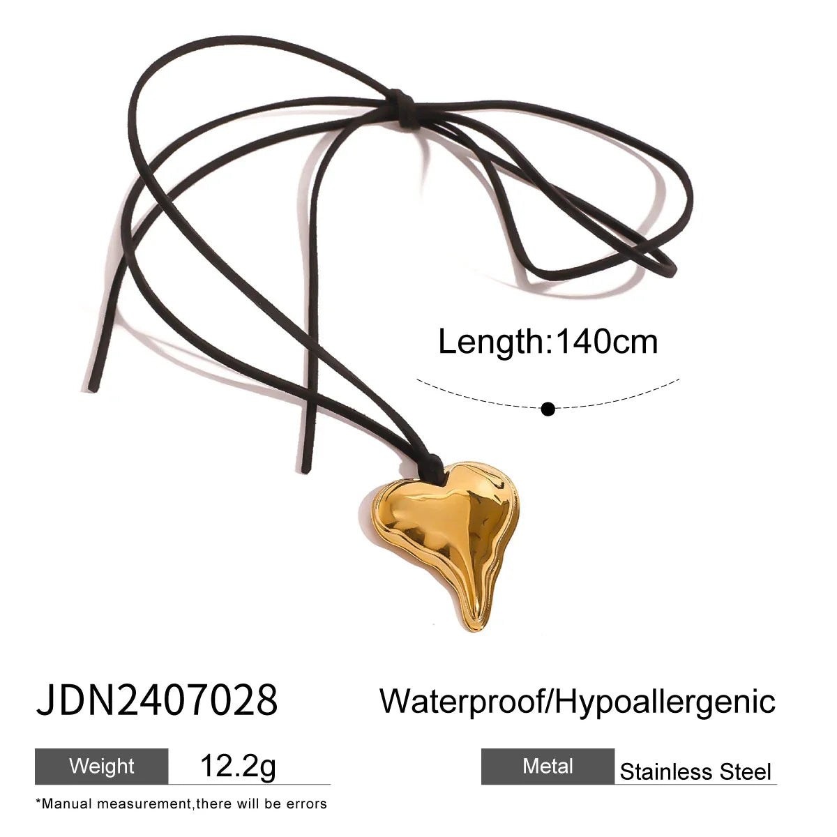 Uworld Waterproof Stainless Steel Micro Trend Cord Necklaces Women Statement Metal 18K Gold Plated Trendy 2024 Jewelry collares