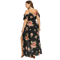 Summer Dress for Women Plus Size Beach Vacation Camisole Floral Skirt Oversized