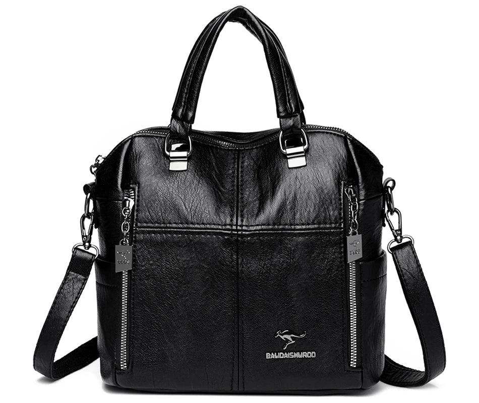 Hot Sale High Quality Leather Backpack Women Shoulder Bags Multifunction Travel Backpack School Bags for Girls Bagpack Mochila
