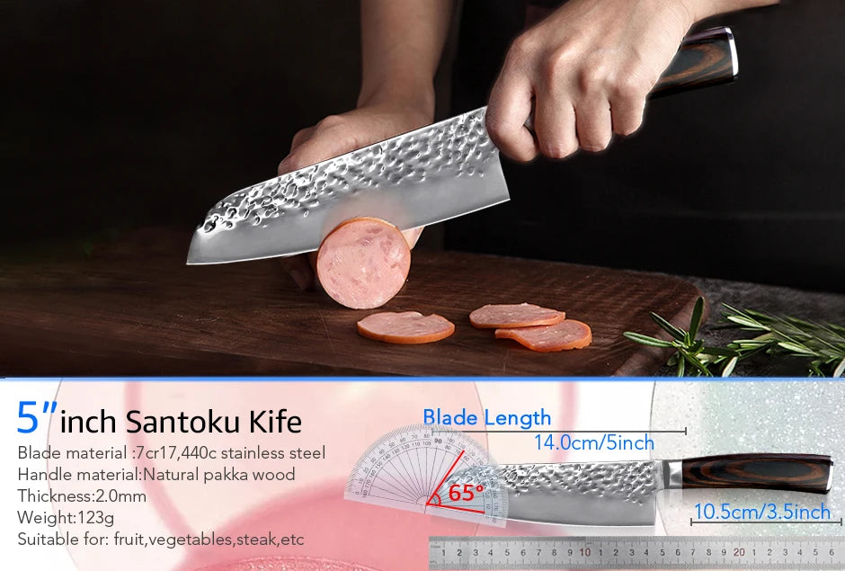 Kitchen Chef Knife 8 inch 7CR17 440 High Carbon Stainless Steel Fish Meat Cleaver