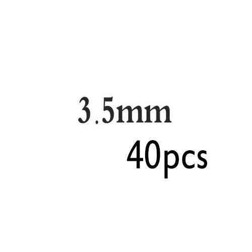 2-5MM 925 Sterling Silver Round Beads Spacer Beads Jewelry Findings Accessories Silver Bead for Bracelet&Necklace Jewelry Making