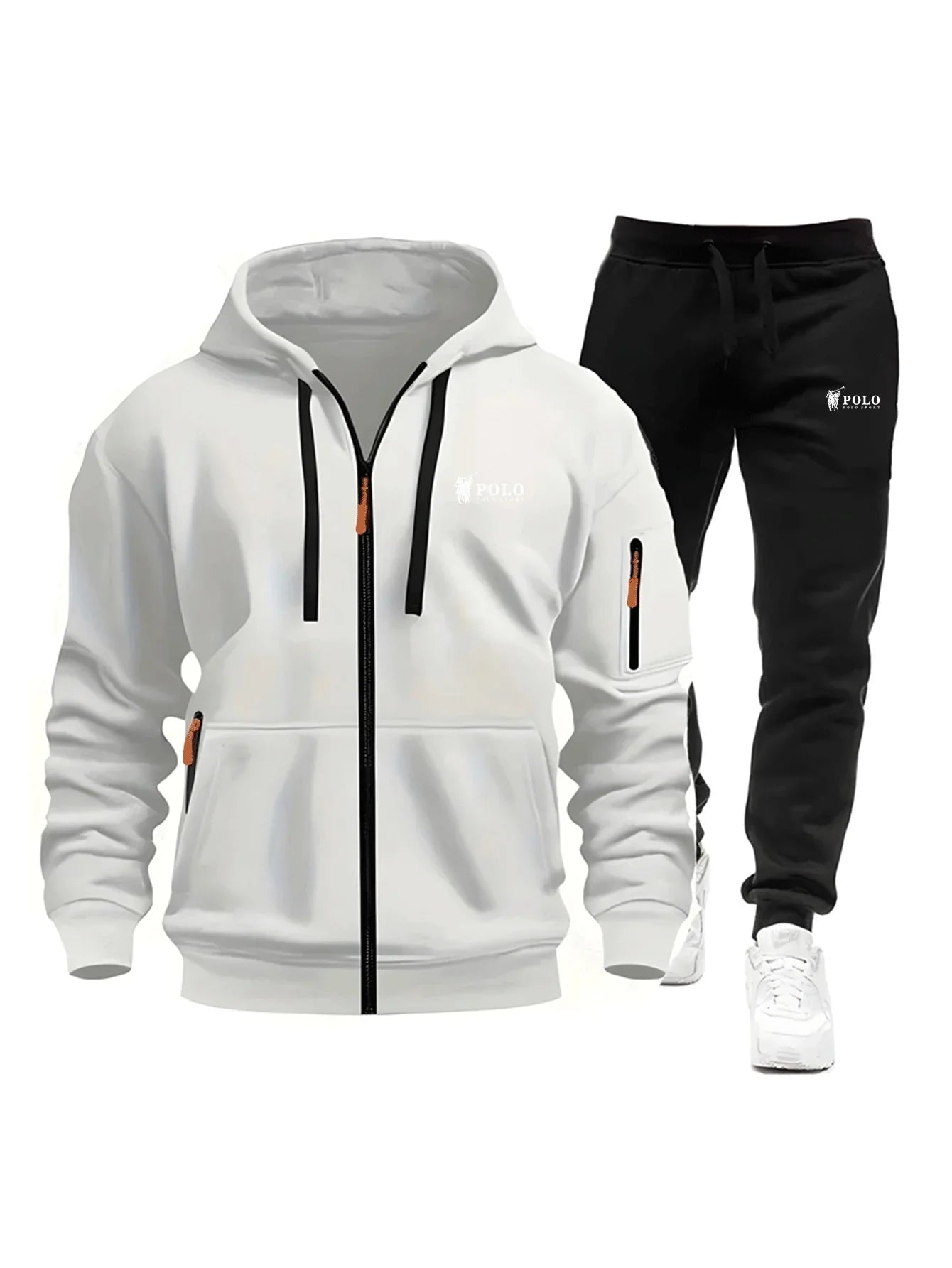 Zipper Sweatshirt Suit Sweatshirts for Men Daily Casual Hoodies Pants High Quality 2026 Sports Tracksuit Jogging Men's Clothing