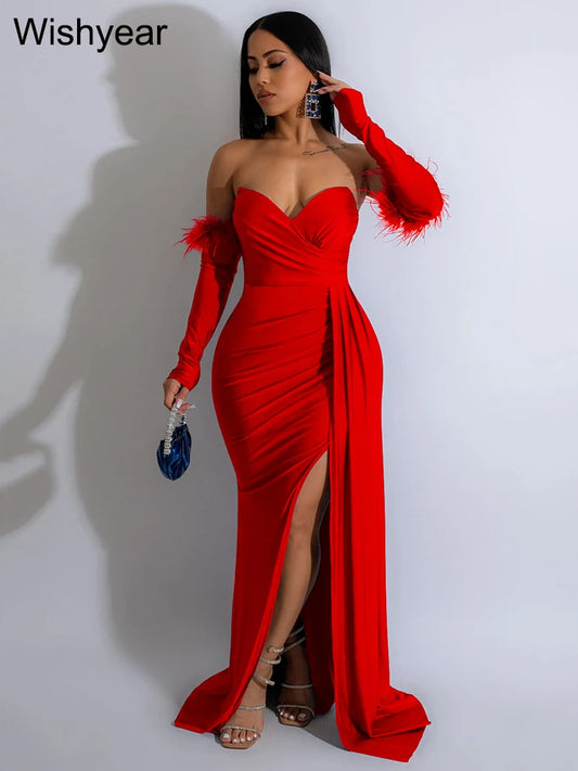 Evening Dresses:  Birthday Evening Night Dresses for Women Wedding Gown