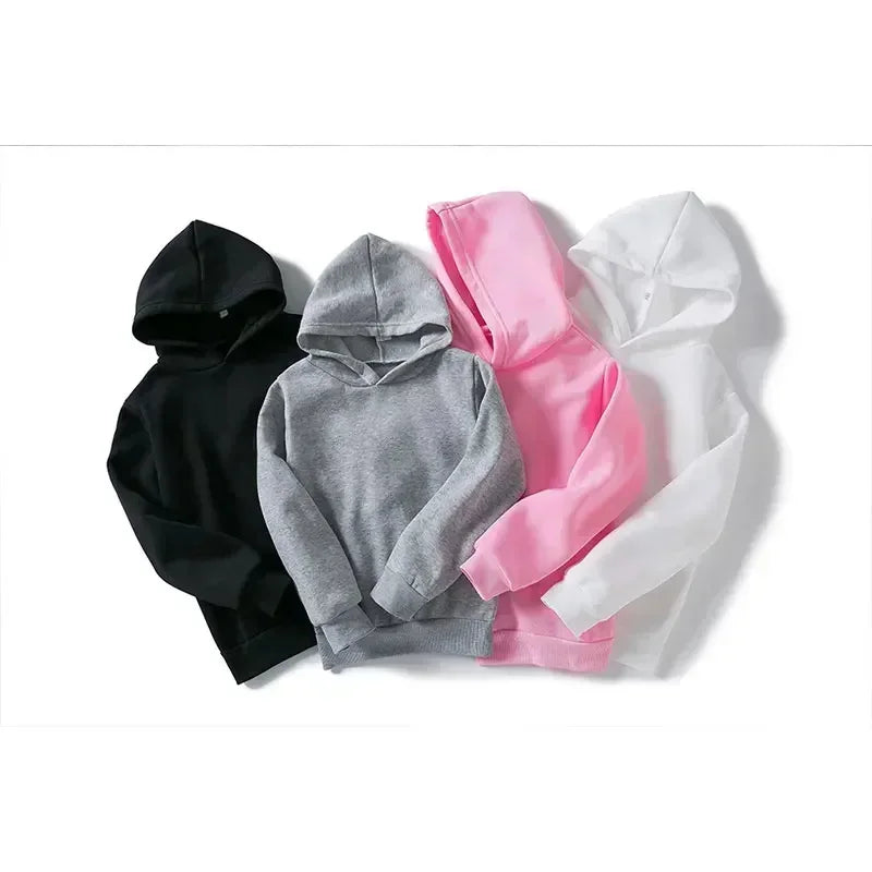 Cheap Popular Simple Stitch Long Sleeve Boy Girl Casual Wear Fun Graphics Everyday Style Energetic Spring Fall Sweatshirt Set