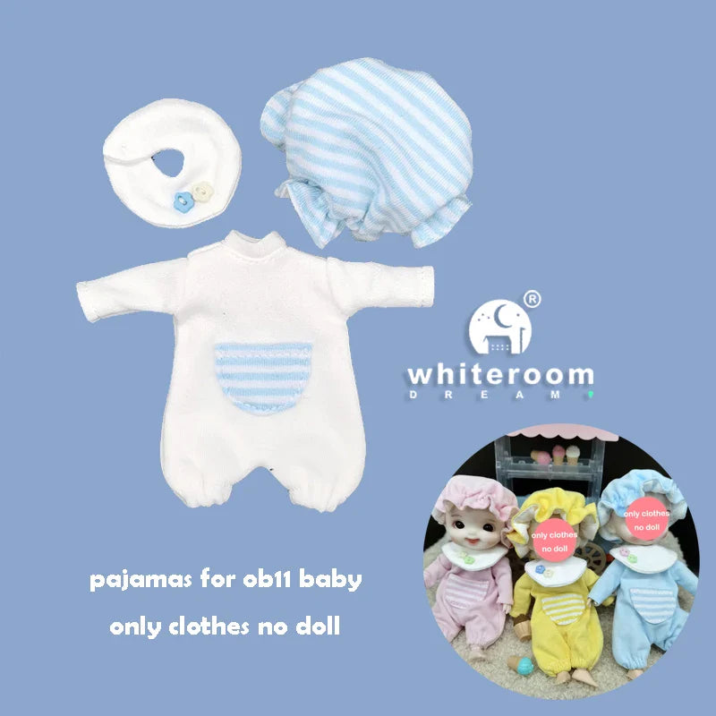 Mini Ob11 Bjd Doll Accessories Obitsu 11 Clothes Dolls For Girls Boy Toys Baby Kawaii Anime Toy Cute Items Miniature Costume