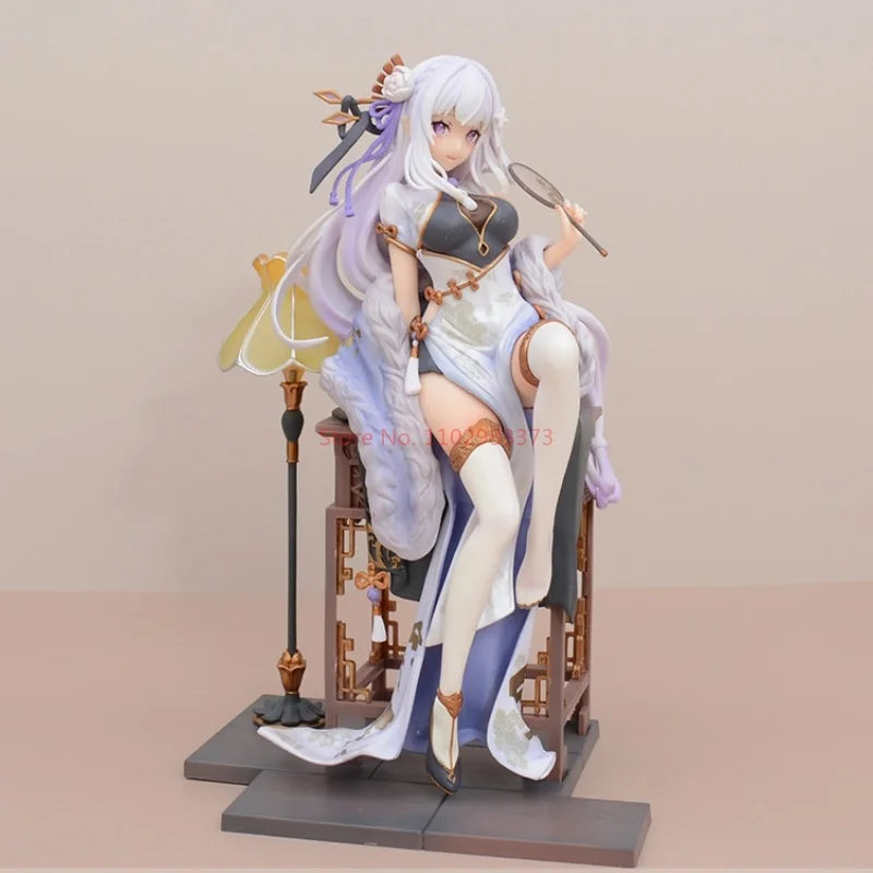 Re:life In A Different World From Zero Rem Emilia Chinoiserie Clothing Figure Model Collection Desktop Decoration Ornament Gifts