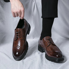 Brown Handmade Leather Men Oxford Shoes Black Leather Man Formal Classic