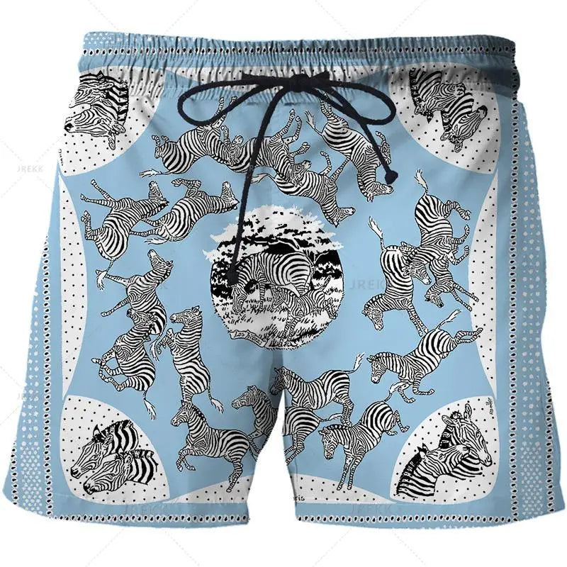 Luxurious Newest Iron Chain 3D Printed Streetwear Men Board Shorts Harajuku Hip Hop Leisure Beach Shorts fitness sports Shorts