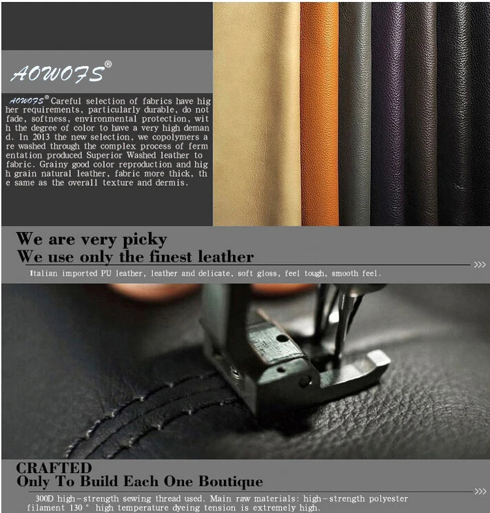 Deepening the crisis of high-end slim-fit Lyon hunting three-dimensional pocket leather