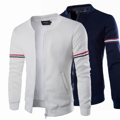 Men's Long Sleeve Baseball Uniform Daily Casual Style Autumn Winter Windproof Jacket Mesh Stand Collar Jacket 4XL