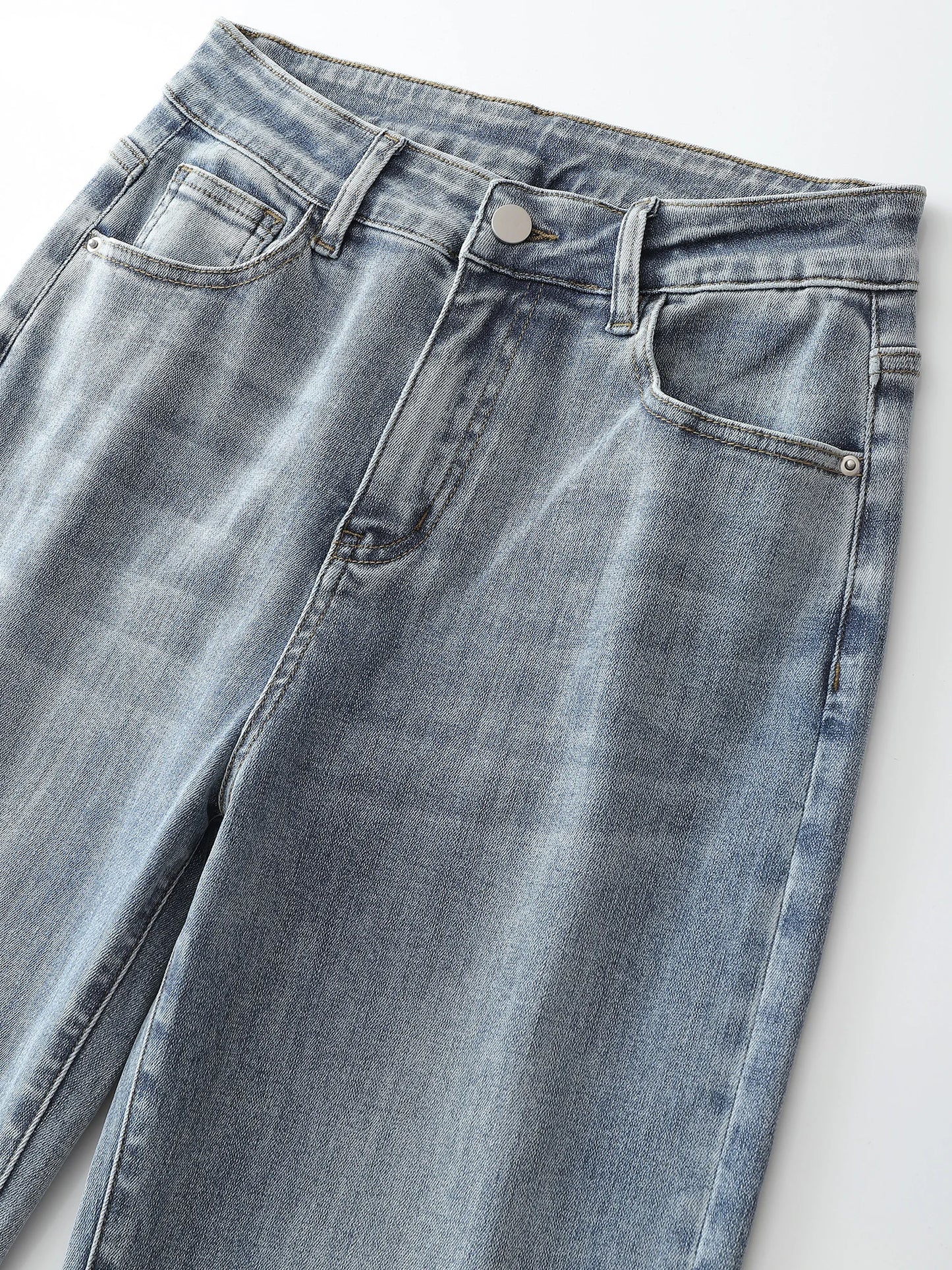 Plus Size Wide Leg Jeans for Women High Waist Straight Fitting Women Jeans