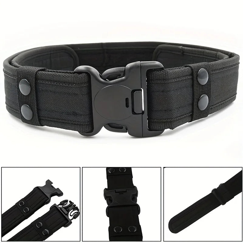 Daily Belt Men's Heavy Duty Combat Tactical Belts Sturdy Nylon Waist Strap with 5cm Width for adjustment