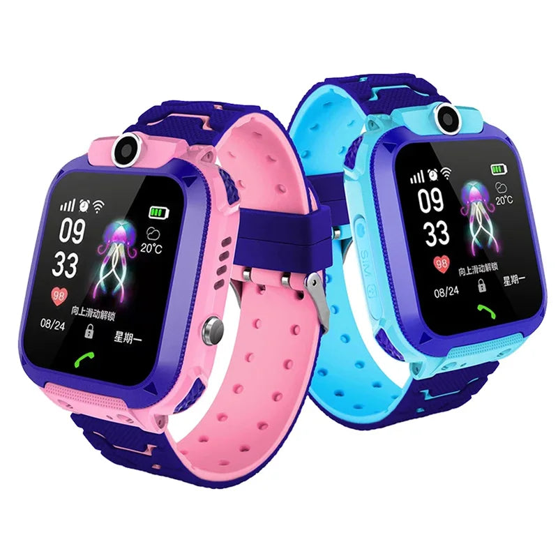 Lenovo Smart Watch Kids 4G Sim Card 2G Internet SOS Tracker Call Phone Voice Chat Photo Children Smartwatch Camera Boy Girl Gift