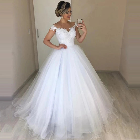 White Bridesmaid Dresses: Wedding Dresses Beads Lace Removable Skirt Bridal Gowns