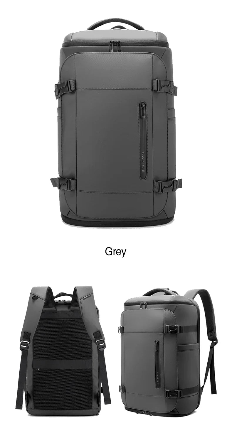 BANGE Multi New Men Backpack Sports Travel Business Large Capacity Dry and Wet Separation Outdoor Hiking with Shoe Compartments