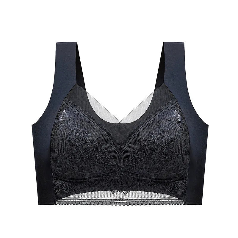 Large size lace underwear for women with big breasts no traces no wires
