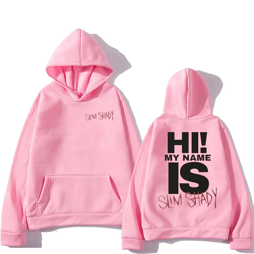Eminem Slim Shady Hoodies Sudaderas Con Capucha Long Sleeve Men Women