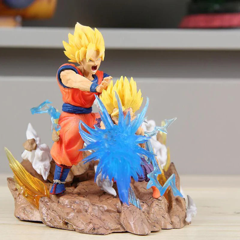 Dragon Ball Z Son Goku Gohan VS Cell Anime Figures Cell Salu Figurine Pvc Statue Model Doll Desk Collectible Decora Toys Gifts