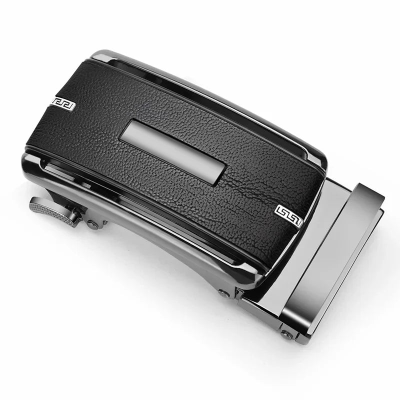 High quality ratchet belt buckle men DIY leather belt accessories 3.3-3.5cm width alloy automatic belt buckle