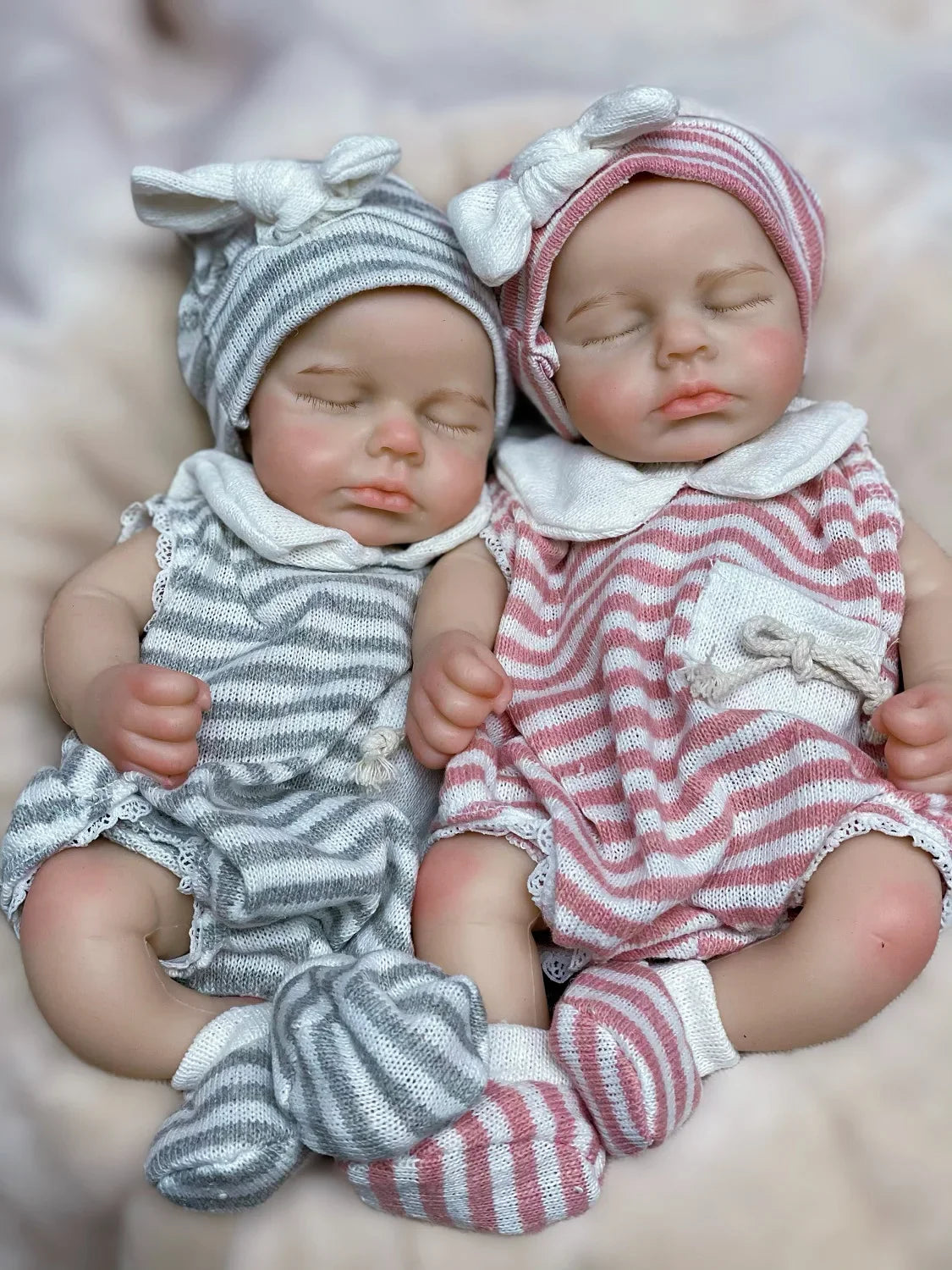 33cm Can Open Mouth Full Body Solid Silicone LouLou Reborn Girl and Boy Doll Soft Touch Handmade  Reborn Corpo De Silicone