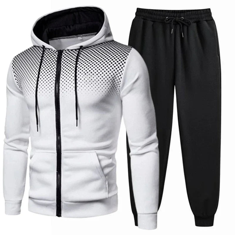 2024 Mens Tracksuits Men's Clothing Men Sets Hoodie Set Zipper Sweatshirt Casual Sport Sweatpants Man Sweat Suit Set Running