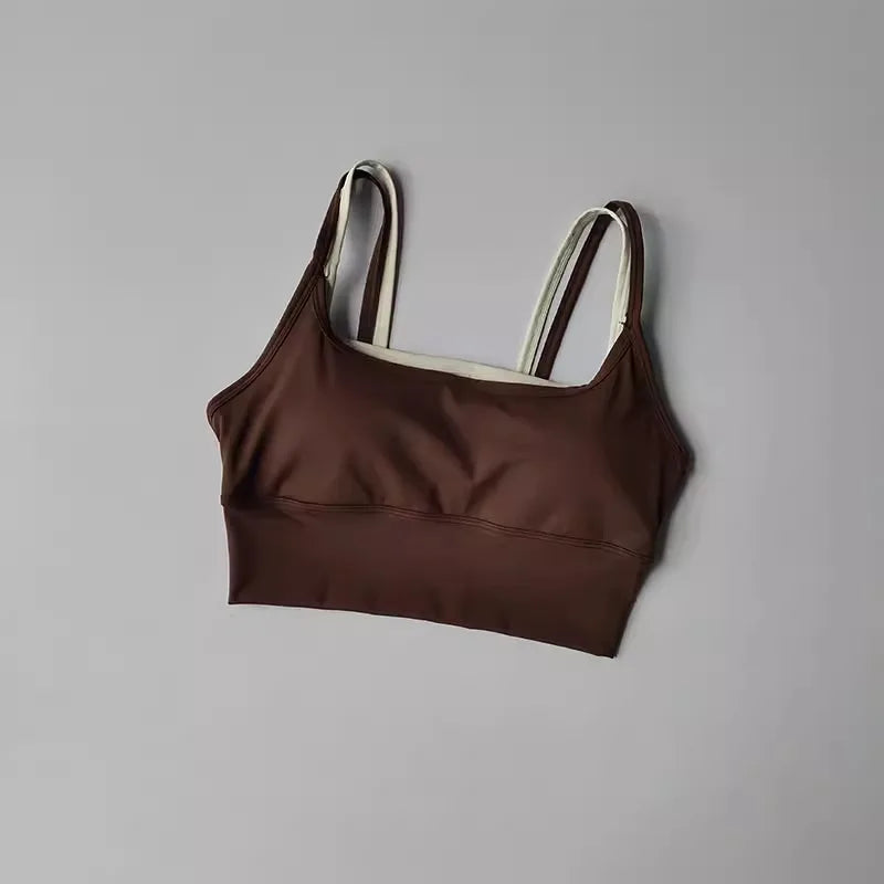 Bra for Women Slim Elastic Fitness Underwear  Gym Breathable Yoga Crop Top