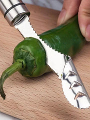 Stainless Steel Cut Pepper To Core Household Tiger Skin Green Pepper Seeded Vegetable