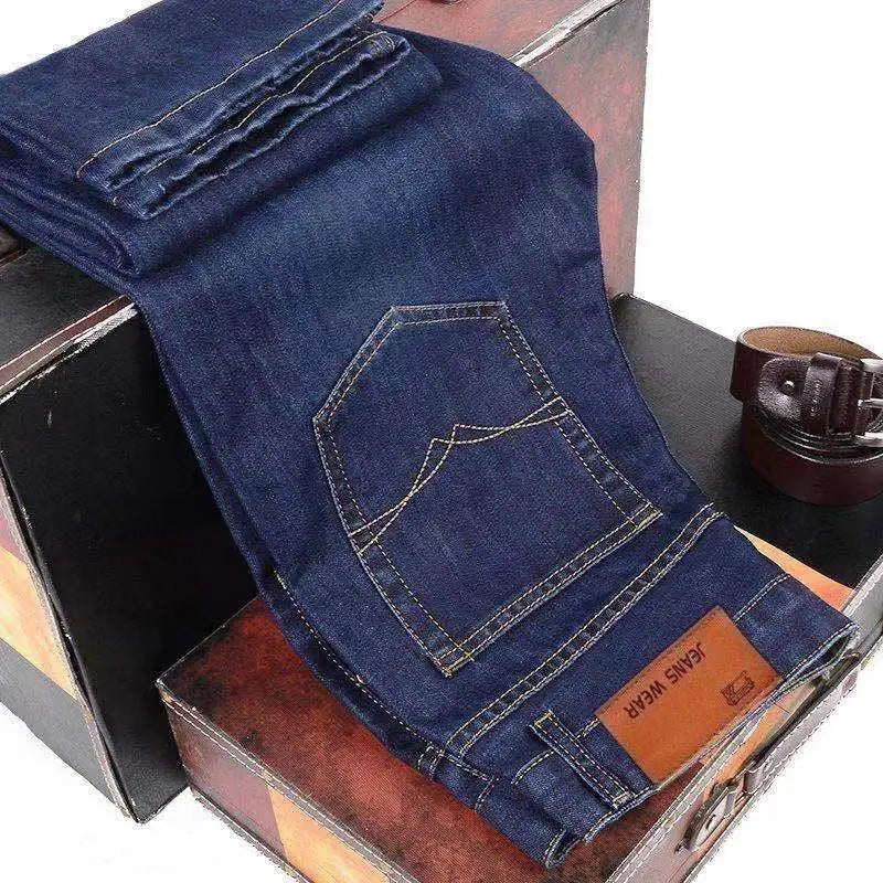 Summer Fashion Brand Clothing Slim Men Business Casual Jeans