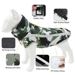 Dog Jacket Large Breed Dog Coat Waterproof Reflective Warm Winter Clothes