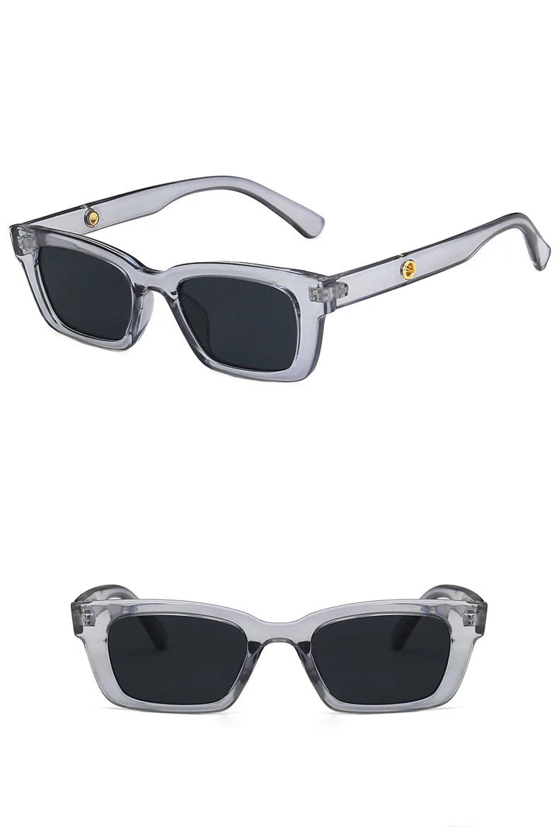 New Women Rectangle Vintage Sunglasses Brand Designer Retro Points Sun Glasses Female Lady Eyeglass Cat Eye Driver Goggles