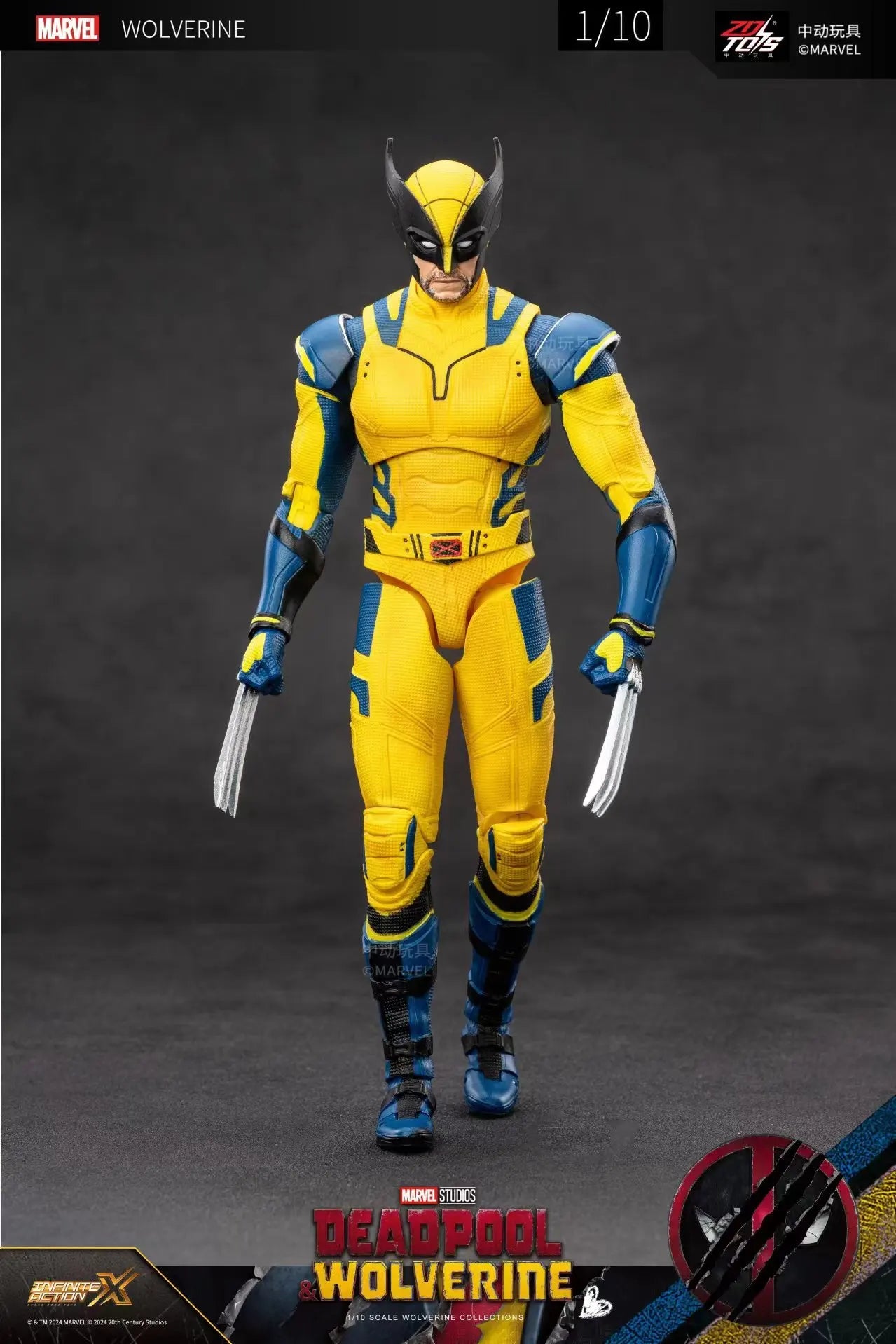 2024 Deadpool & Wolverine Action Figures Movie Version ZD Toy Series  Collections Adult Action Figures Kids Gift
