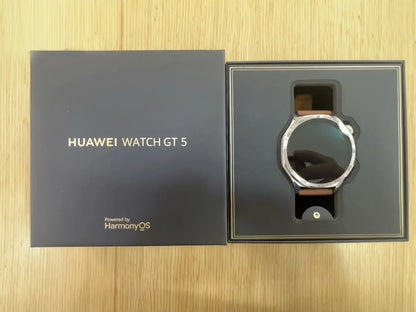 Global Version HUAWEI WATCH GT 5 Smartwatch AMOLED Screen 41mm/46mm Buit-in Map Replay Message Compatible with iOS and Android
