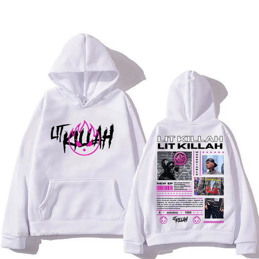 Hooded LIT Killah Funko Pop Hip Hop Casual Retro Sweatshirt With Hooded