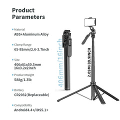 Selfie Stick with Stabilizer Auto Face Tracking Tripod for Mobile Wireless Selfie Stick