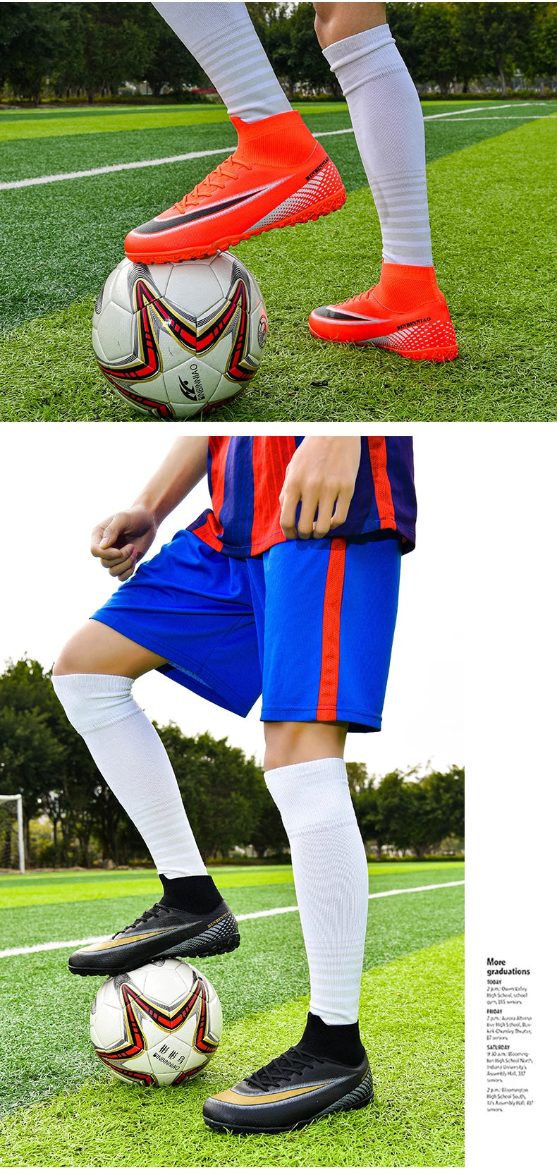 Football Boots Breathable Outdoor Lightweight Non-slip Training Soccer Shoes