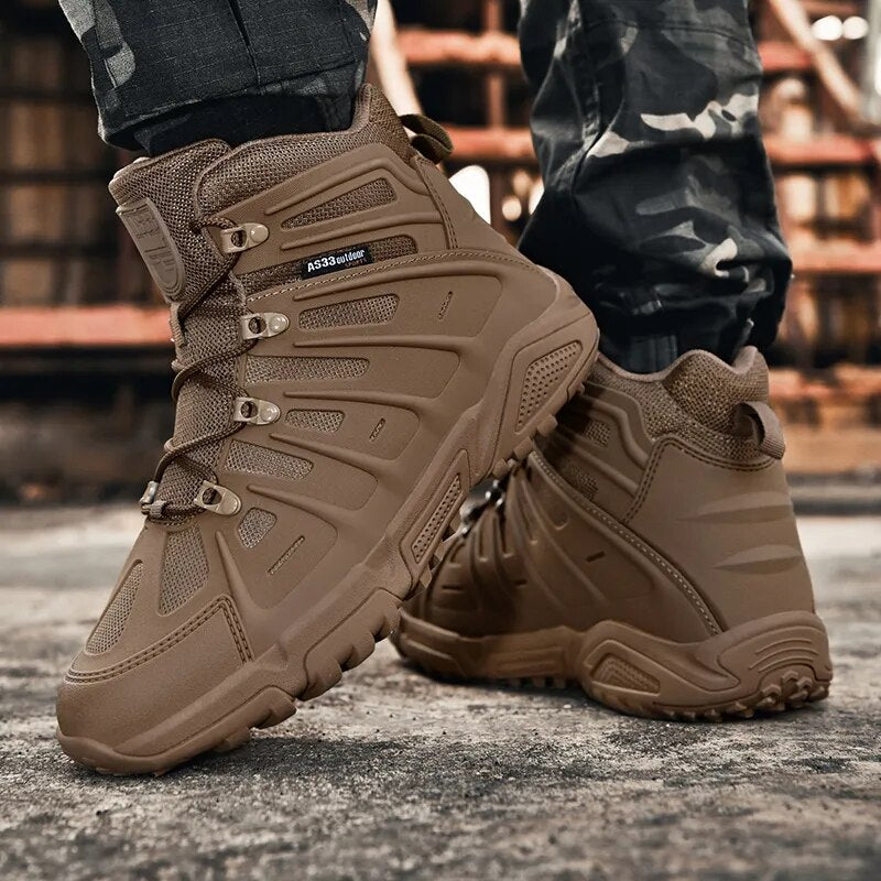 Special Force Field Desert Tactical Army Boots New Men's Military Boots Man Work Non-slip Safty Shoes Lace Up Combat Ankle Boots