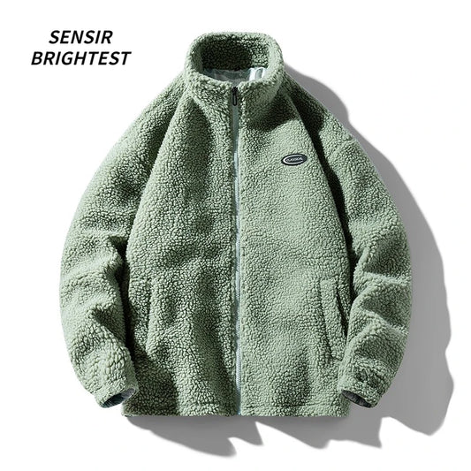 Autumn And Winter 2023 Men's Jacket Vintage Lamb Super Loose Couple's Coat