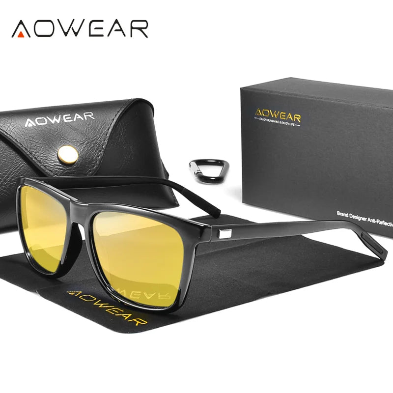 Glasses for Driving Nighttime Driver Goggles Yellow Sunglasses for Men